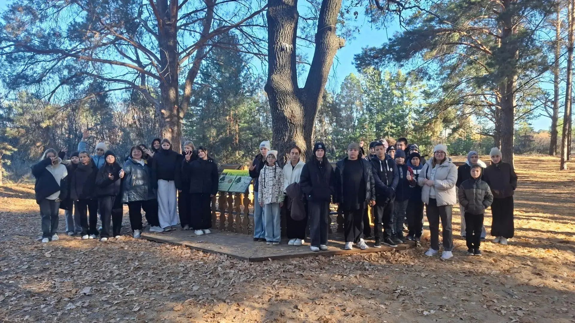 Ученики городской школы посетили Национальный парк «Дьяковский лес»