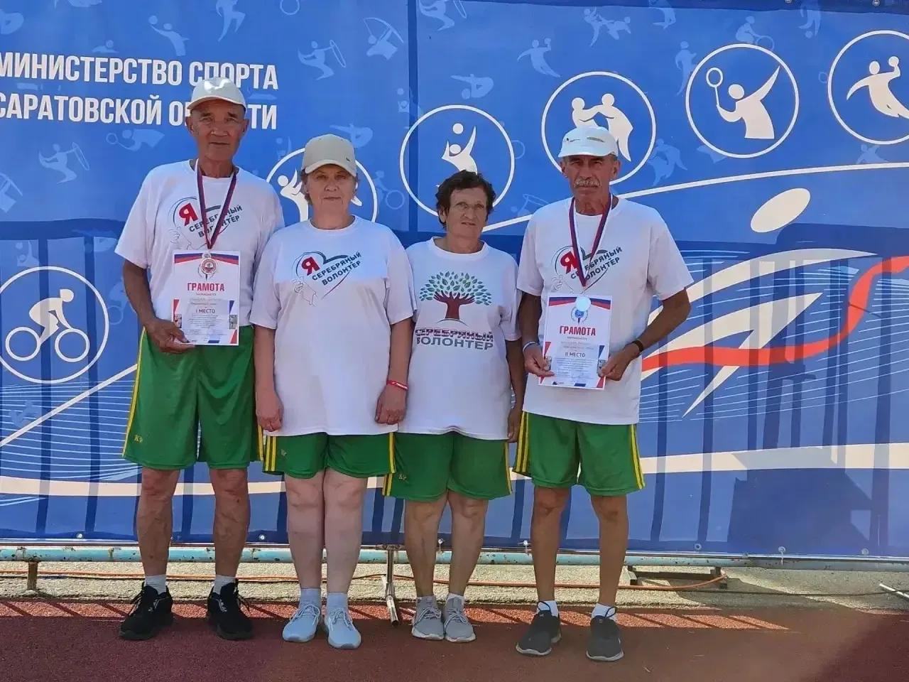 Краснокутские «серебряные» волонтеры приняли участие в региональной Спартакиаде